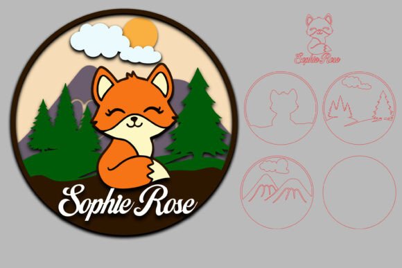 Download Cute Fox Name Sign SVG Layered - Fox name sign svg Collection
